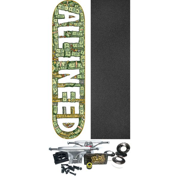 All I Need Skateboards Timmy Knuth Cash Skateboard Deck - 8.3" x 32" - Complete Skateboard Bundle
